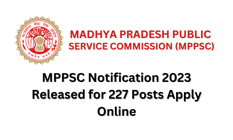 MPPSC SSE 2023 Notification Apply Online