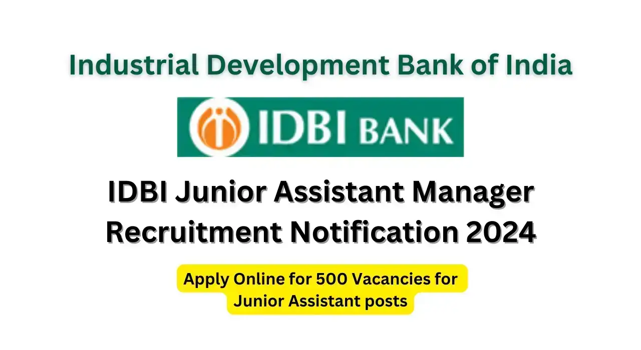 IDBI Junior Assistant Manager